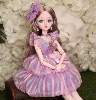 60cm oversized blue eyes beautiful doll set girl educational toy princess children single simulation girl doll birthday gift