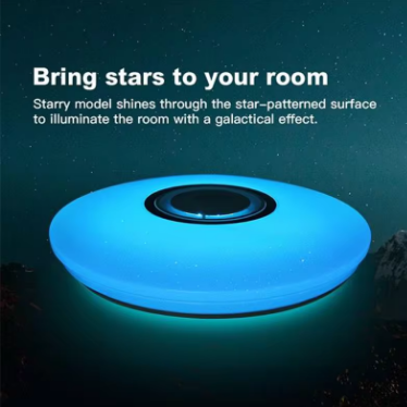 MARPOU RGB Ceiling Lamps Smart Modern Ceiling Lighting AC 220V Music Remote Application Control Bluetooth Speaker Indoor Decor