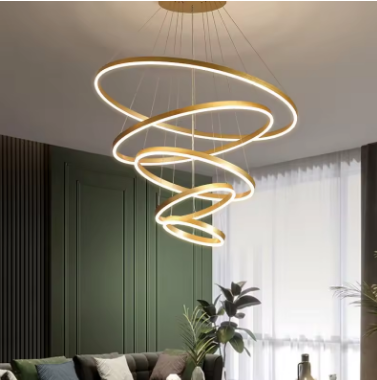 Modern Home Living Room Decoration LED Pendant Ceiling Lamps Dining Room Villa Chandelier Indoor Lighting Hanging Light Fixture